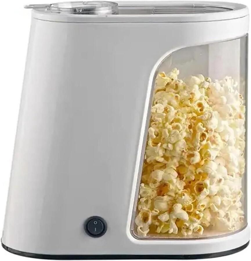 Popcornmaker Elektrisch Mini Popcorn Machine Snacks Maken Hete Lucht Technologie 60g Capaciteit Wit