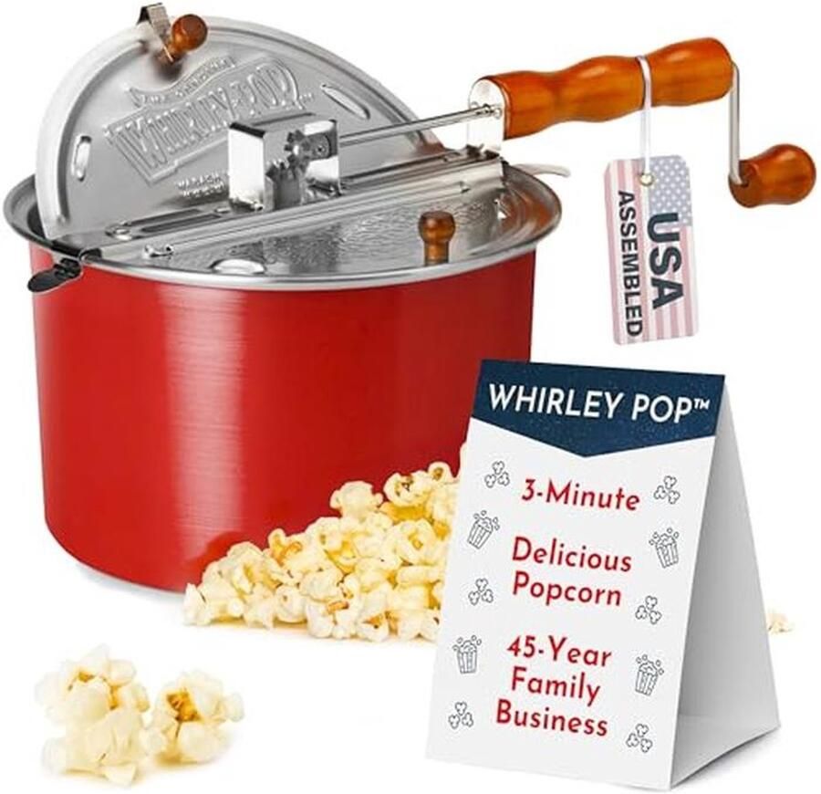 Popcornmaker met Metalen Tandwielen voor Perfecte Popcorn - Foto 1