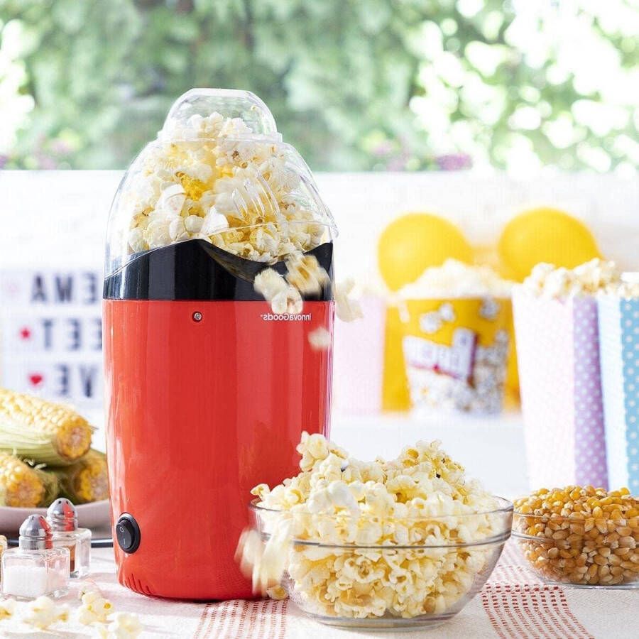 Popcornmaker op hete lucht gezonde popcornbereider voor thuis en bioscoop