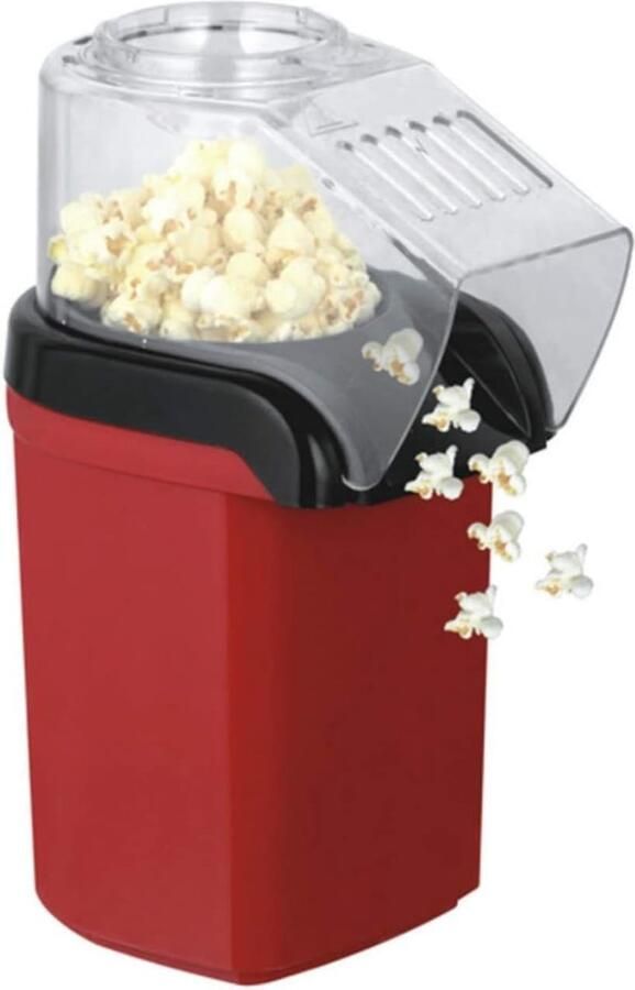 Popcornmaker Popcornmachine Popcornschijf Popcornmaker Popcorn Popcornkorrels Doe-het-zelf popcornmaker 1200 Watt Geschikt voor familiebijeenkomsten thuisbioscoopvoorstellingen studentenkamers enz. Rood