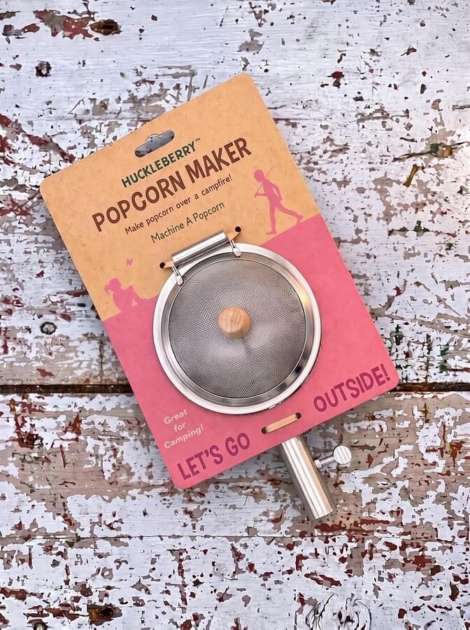 Popcornmaker Rood 20 x 11 x 10 cm Mobiele Popcornmachine voor Kampeeravonden