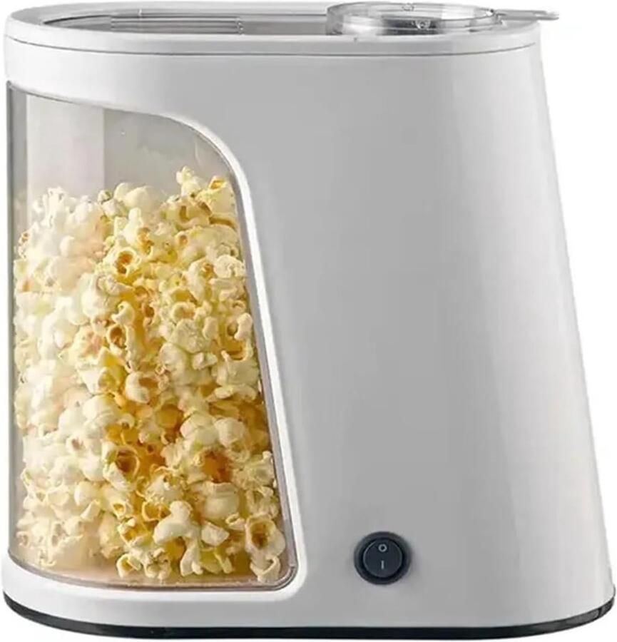 Popcornmaker Snack Maker Thuis Films Kijken Snelle Hete Lucht Compact Formaat Wit