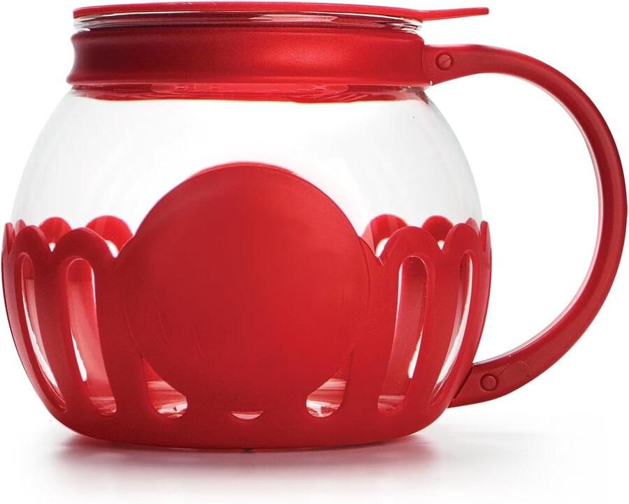 Popcornmaker voor Magnetron 1 5 Liter (Extra Groot) Boorosilicaatglas Zelf Popend & Veilig