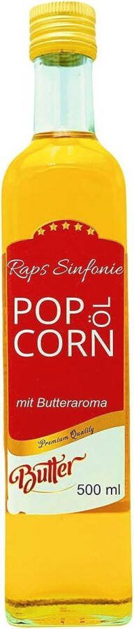 Popcornolie met natuurlijke botersmaak 500 ml Ideaal voor verse popcorn en koken