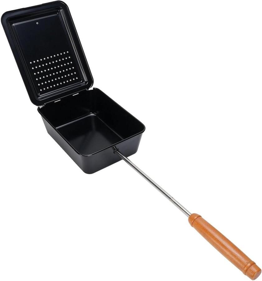 Popcorn Grillbak Popcorn Pan Thuis Snacks Maken Gelijkmatige Warmteverdeling N.v.t. Zwart