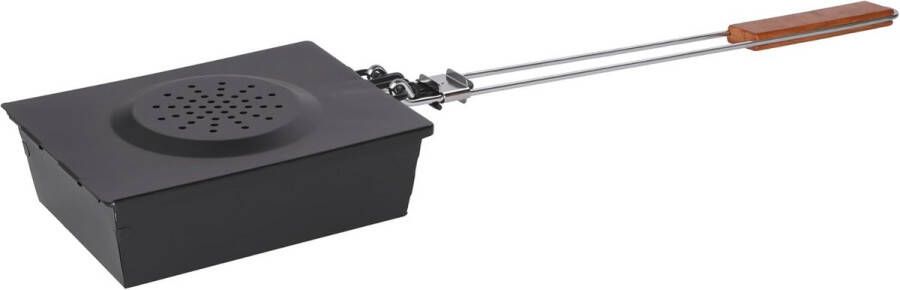 Popcornpan voor BBQ en open vuur met inklapbare greep