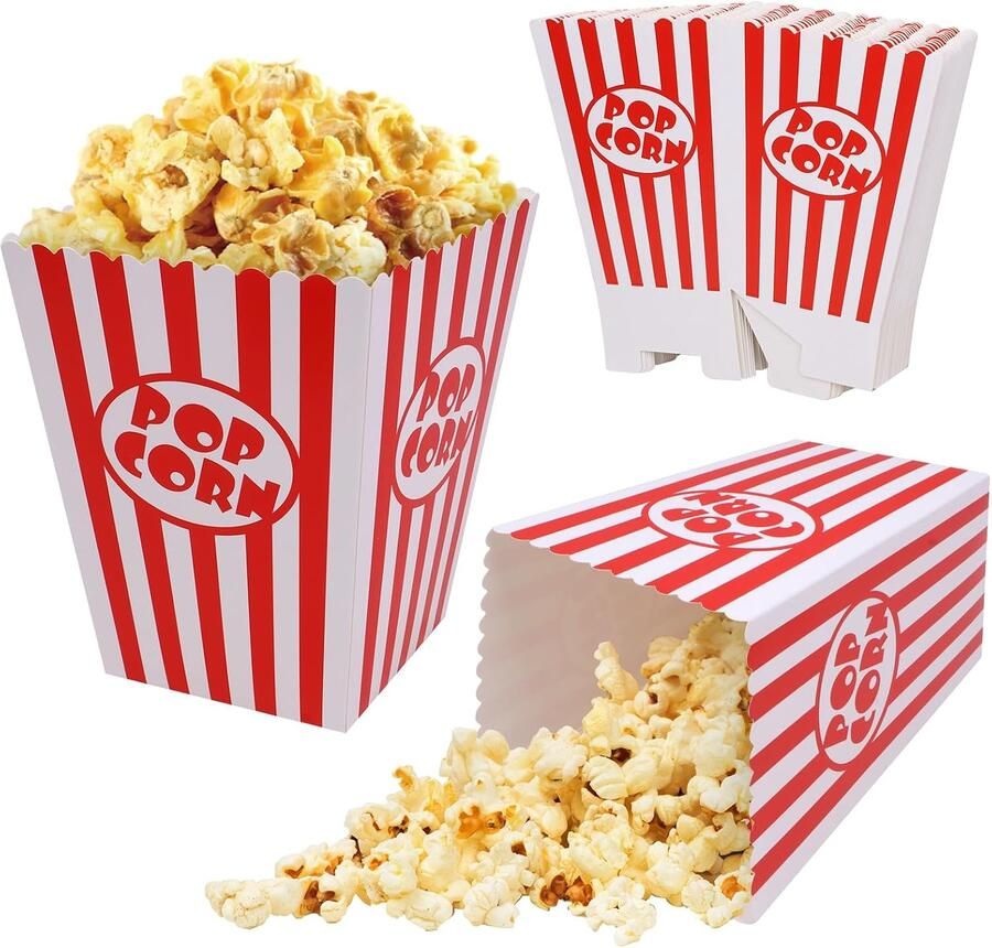 Popcornzakjes 16 popcorn-emmers 12 x 12 x 16 cm extra groot