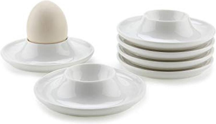 Porseleinen Eierbekers set voor gekookte eieren stijlvolle en veilige houders