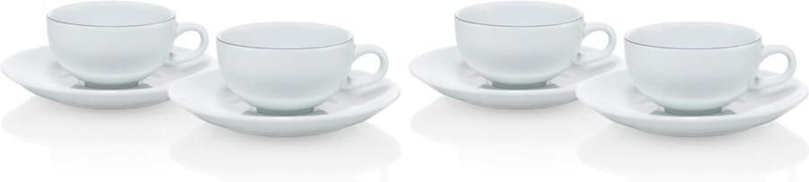 Porseleinen Mok Espresso Kopje Koffie Moment Duurzaam Materiaal 90 ml Wit