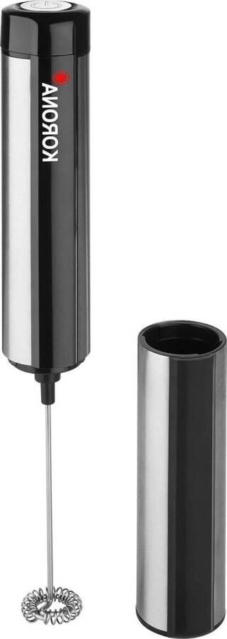 Draagbare melkopschuimer op batterijen Werkt op kunststof Makkelijk te gebruiken