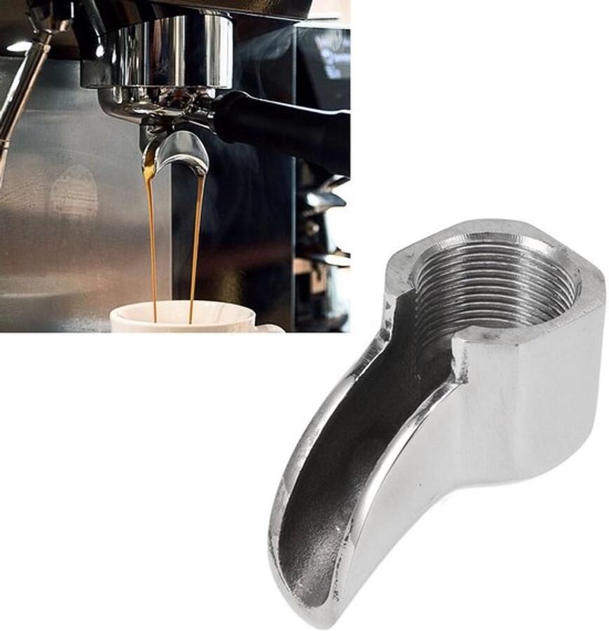 Portafilter Dubbele Uitloop Vervangingsonderdelen Roestvrij Staal Compatibel met Expobar Koffiezetapparaat Verbeterde Koffie-ervaring Koffiefilter