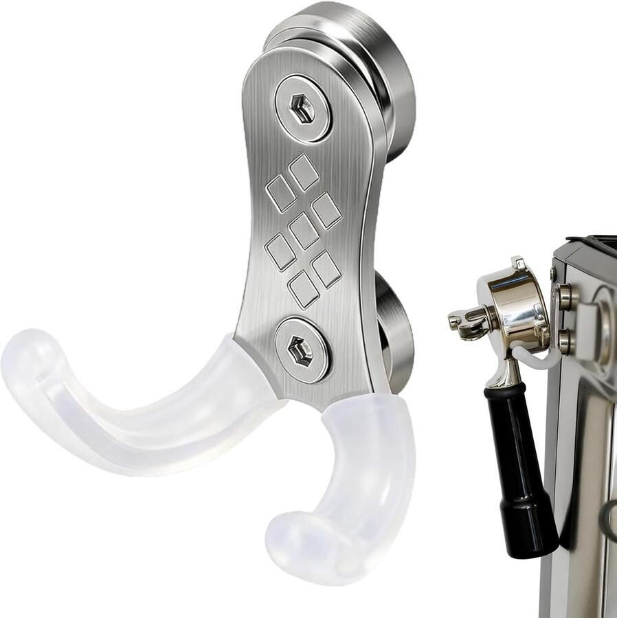 Portafilter Houder voor Koffiemachines Barista Wandhouder met Siliconen Haak Espresso Organizer Accessoire voor Koffieliefhebbers en Barista's