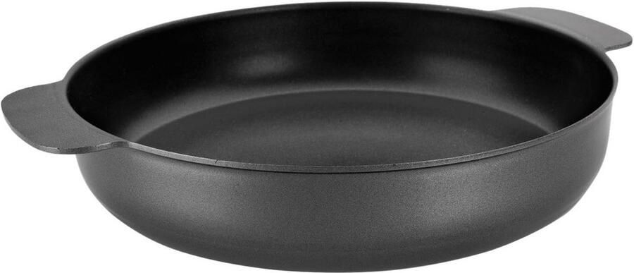 Portiebord Koekenpan Porties opwarmen Antiaanbaklaag 18 cm Zwart