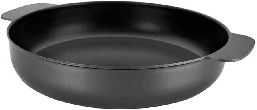 Portiebord Koekenpan Porties opwarmen Antiaanbaklaag 24 cm Zwart