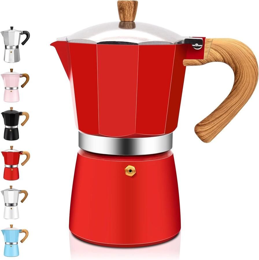 Pot Express Koffiezetapparaat 3 kopjes aluminium Italiaanse klassieke mokka-koffiezetapparaat voor en Cubaanse koffiebrouwerij voor thuis en op de camping 150 ml 5 oz