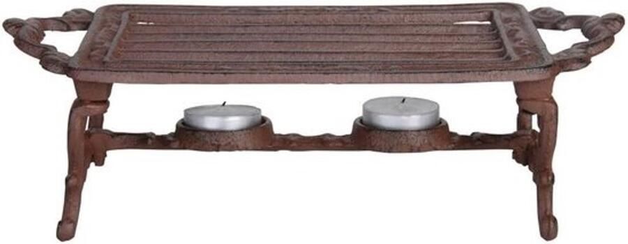 Pot Warmer voor Tuin en Terras Gietijzeren Platenwarmer