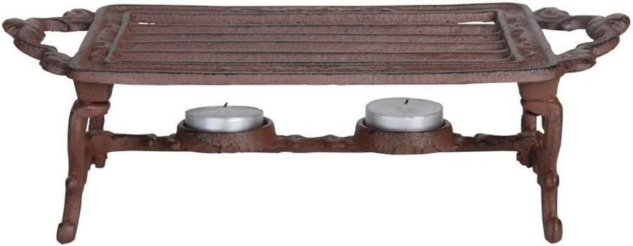 Pot Warmer voor Tuin en Terras Gietijzeren Platenwarmer