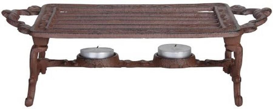 Pot Warmer voor Tuin en Terras Gietijzeren Platenwarmer