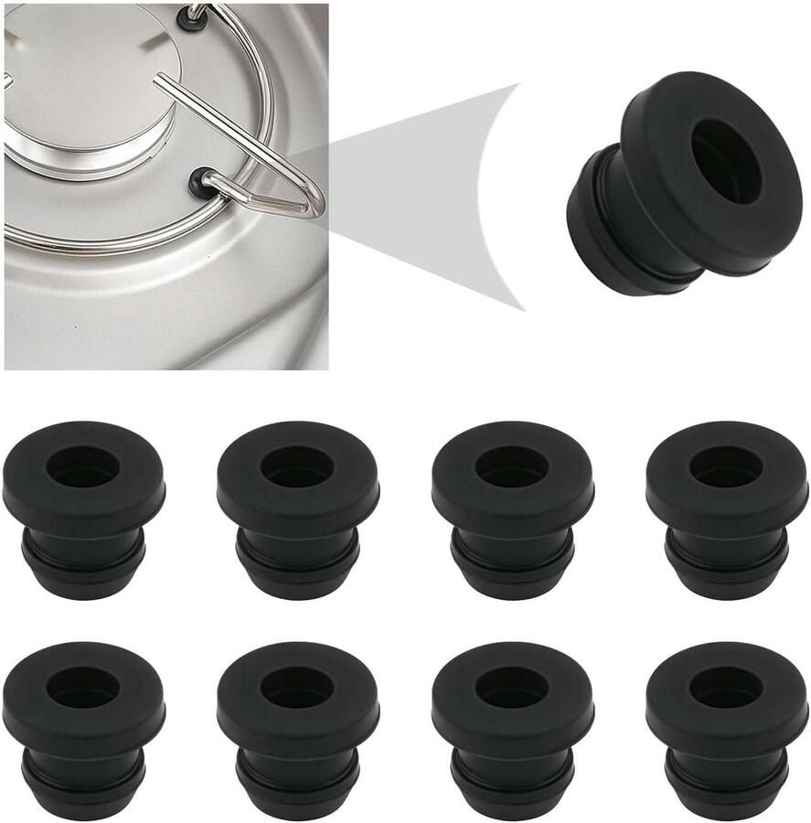Potdrager Rubbers Pannenhouder Ringen Camper Kookplaat Hittebestendig Siliconen Set van 8