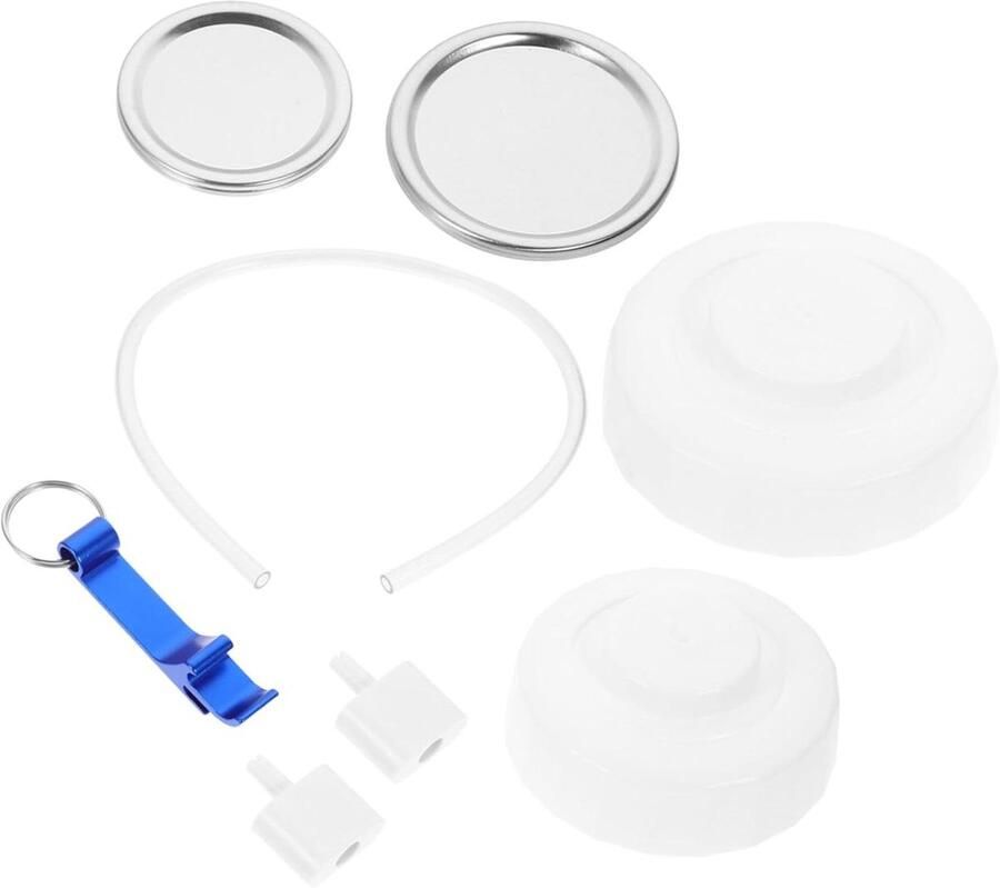 Potten Afdichtingsaccessoires Inmaakgereedschap Set Voedsel Conserveren Universeel Geschikt 10 cm Wit