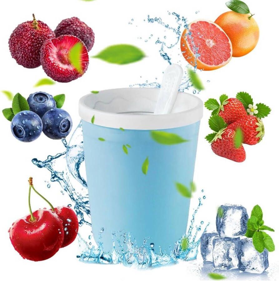 Praktische slush-beker met pollepel gemakkelijk te reinigen slushy maker zonder stroom ideaal voor binnen en buiten Slush puppy machine