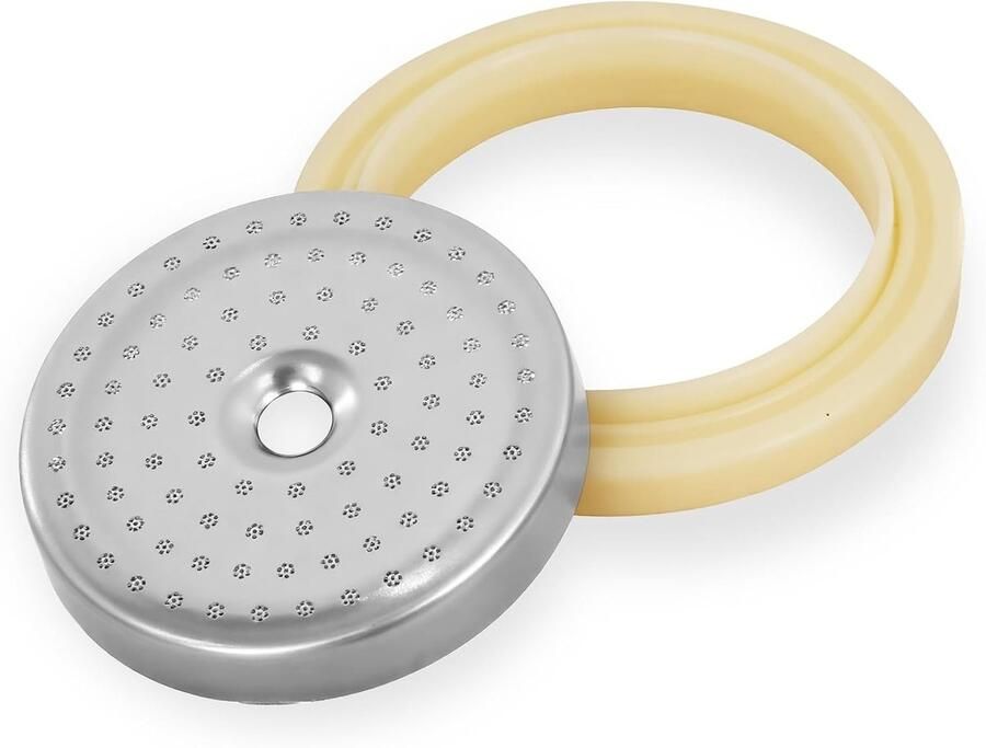 Precisie douchescherm met 54 mm food grade siliconen pakking voor espressomachines vervangende onderdelen voor 800-serie en salie modellen roestvrij staal en siliconen materiaal