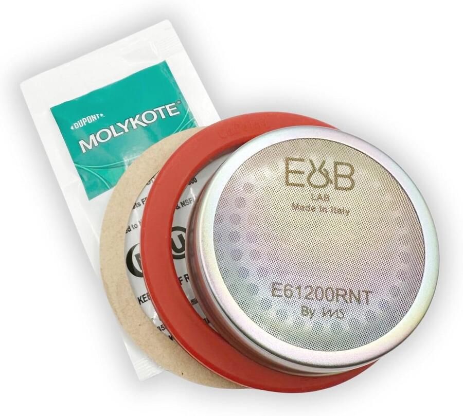 Precisie Douchescherm voor E61 Espressomachines Nanotech Coating Inclusief Cafelat Pakking en Siliconen Vet