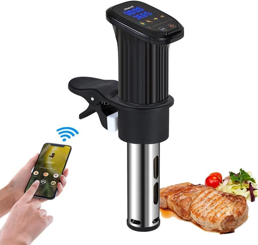 Precisie Fornuis Onderdompeling Circulator Gezond Koken Wifi Connectiviteit 1200 Watt Rood