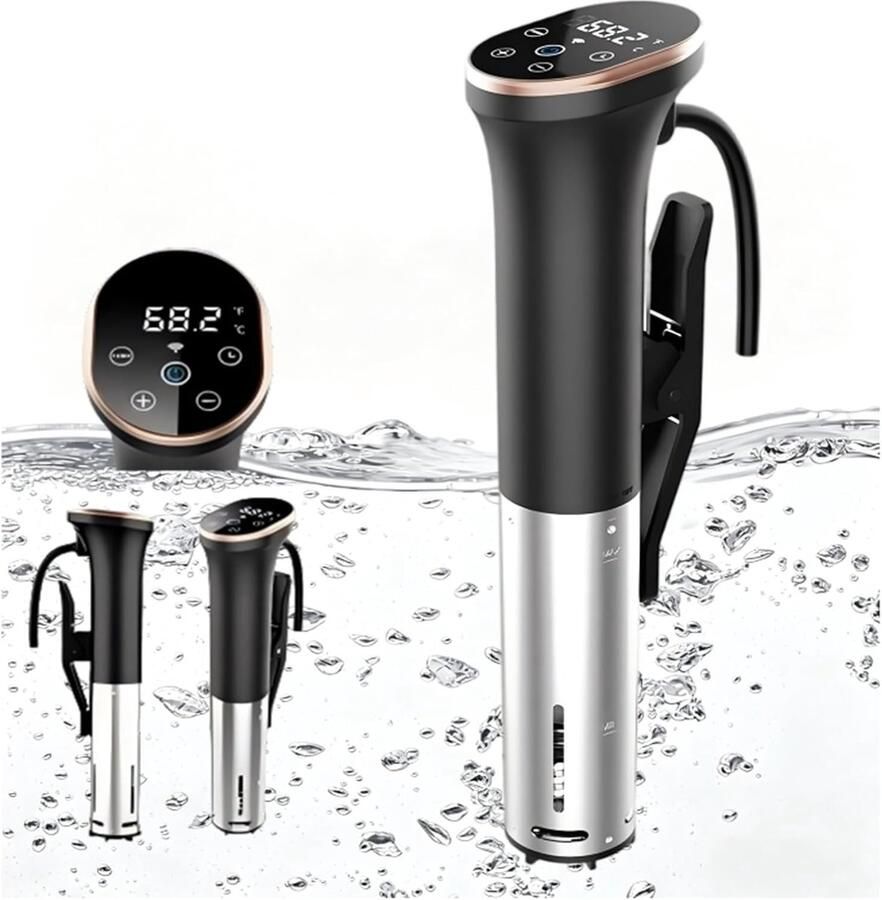 Precisie Kookapparaat Onderdompelingscirculator Maaltijden Bereiden Volledig Waterdicht IPX7 1400W Vermogen Zwart