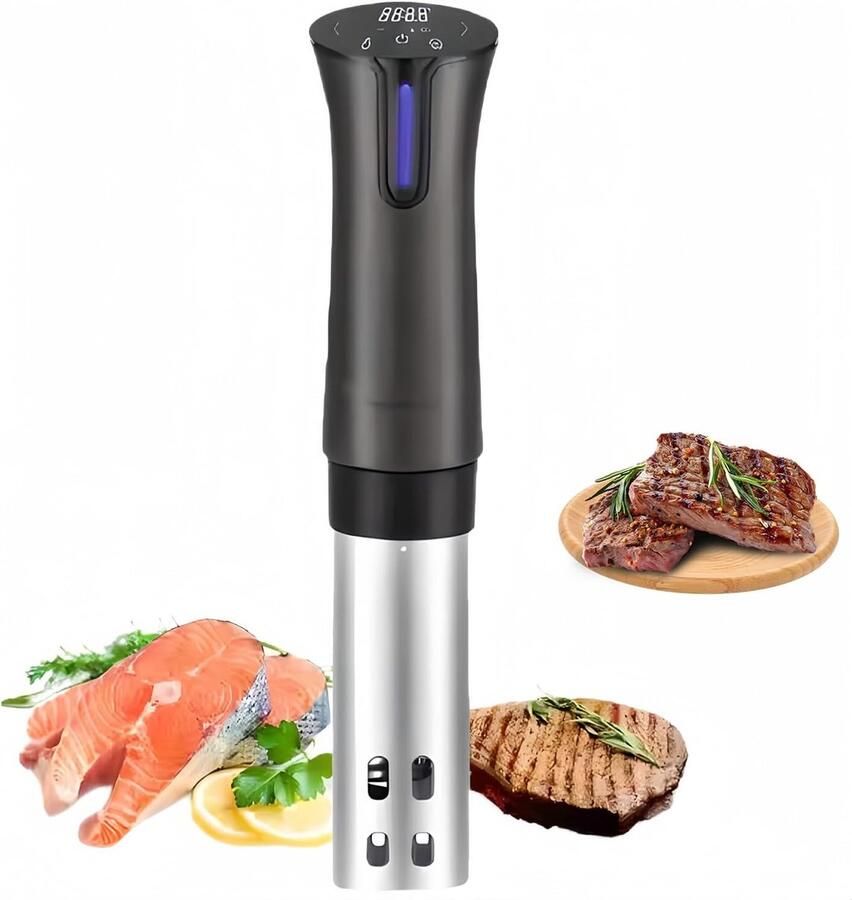 Precisie Kookapparaat Sous Vide Circulator Mals Koken Wifi App Bediening 4-15L Bad Zwart