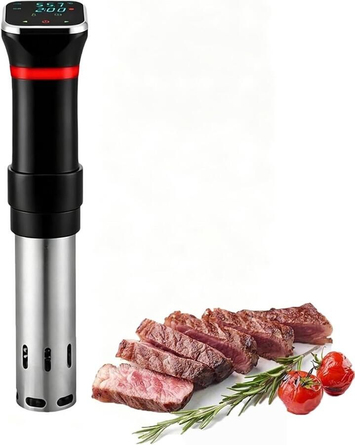 Precisie Kookapparaat Sous Vide Mals Vlees Stille Motor 1100W Vermogen Zwart