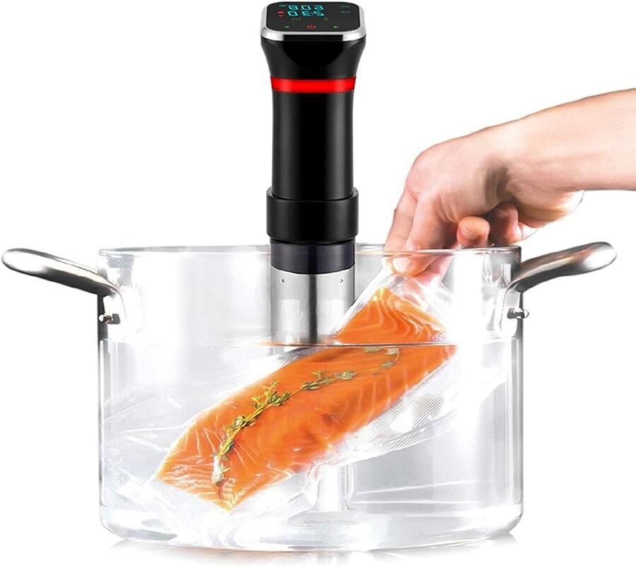 Precisie Kookapparaat Vacuüm Koken Gezond Eten Constante Temperatuur 1100 Watt Rood