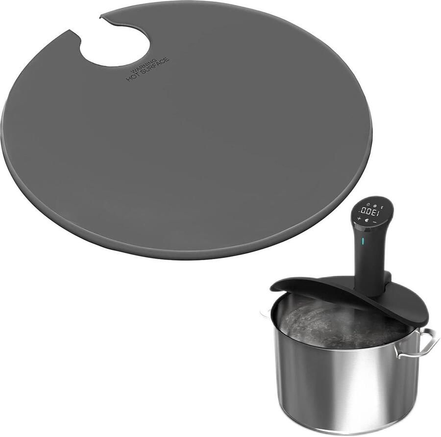 Precisie Kookdeksels Sous Vide Deksel Smaak Behoud Robuust Siliconen Materiaal Universele Pasvorm