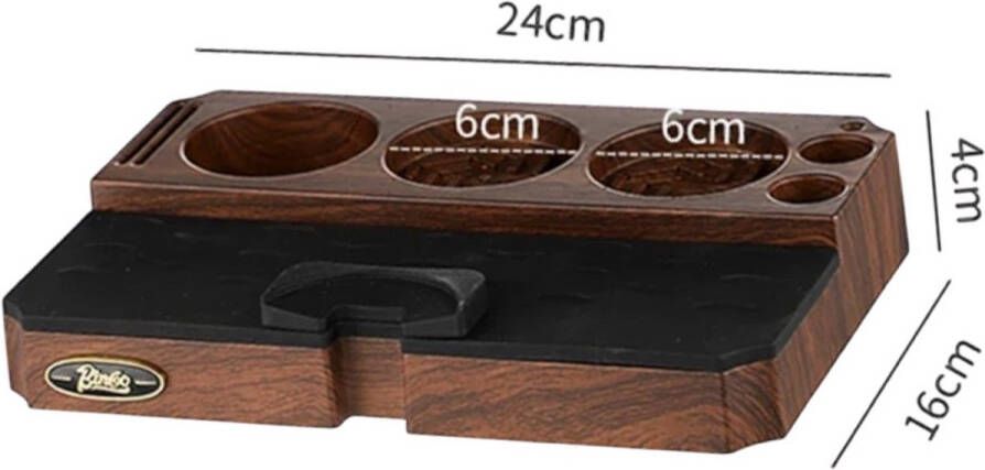 Premium 5-in-1 luxe Barista Espresso Tamper Station voor Koffie Koffiestamper Dispenser Filterhouder Borstelhouder