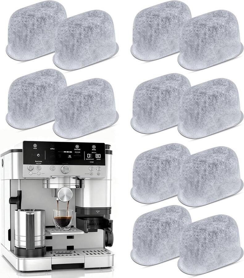 Premium actieve koolfilters voor koffiezetapparaten 12 stuks ideaal voor zuiver water en optimale smaak