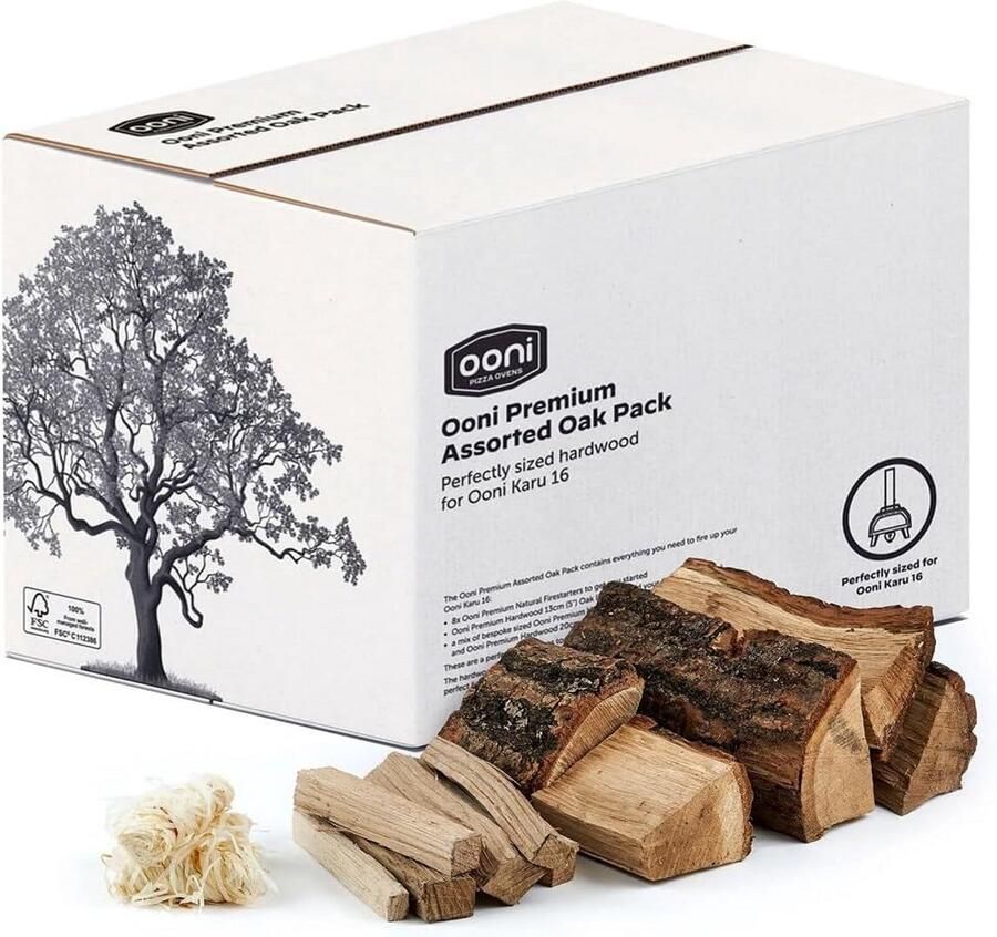 Premium Assortiment Eikenhout Pellets voor Pizzaoven Rookhout Set