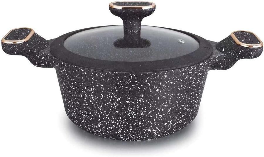 Premium Koekenpan met Keramische Coating 10 Liter 32 cm Zwart