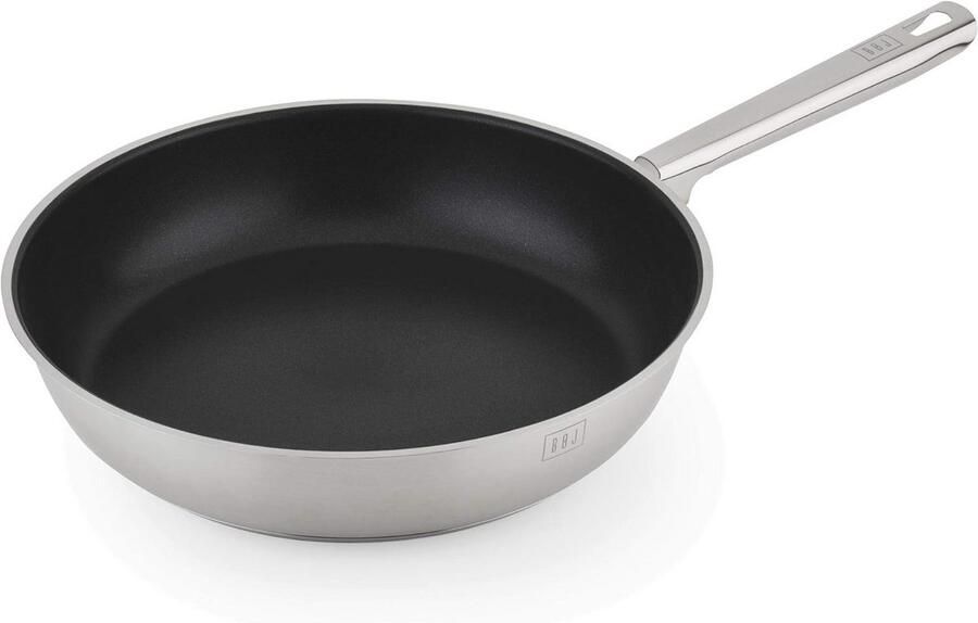 Premium Koekenpan van Roestvrij Staal met Teflon 26 cm