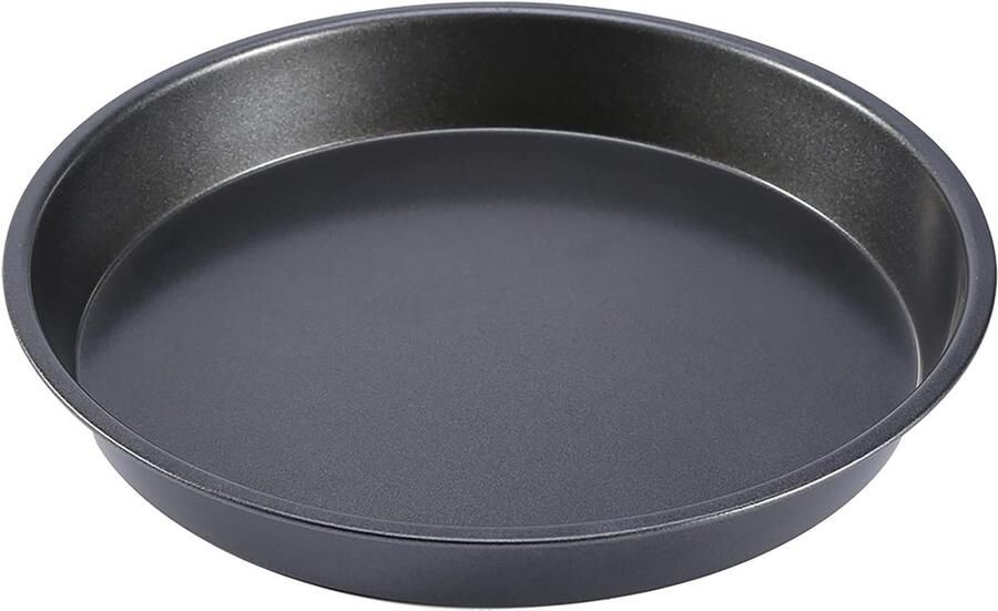 Premium Kwaliteit 9 Inch Carbon Stalen Antiaanbak Ronde Bakpan voor Pizza Taarten en Brood in Magnetron en Oven