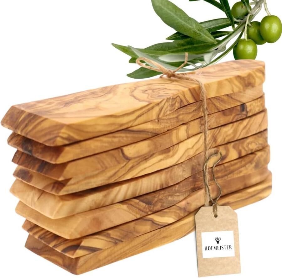 Premium Raclette Schraperstokjes Set van 8 13 cm Olivenhout Beschermende Raclette Accessoires