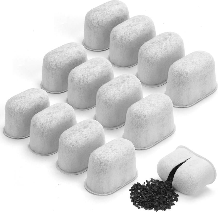 Premium Waterfilters voor Koffiemachines 12 Stuks Actieve Koolstof Filters voor Espresso en Luxe Café Accessoires
