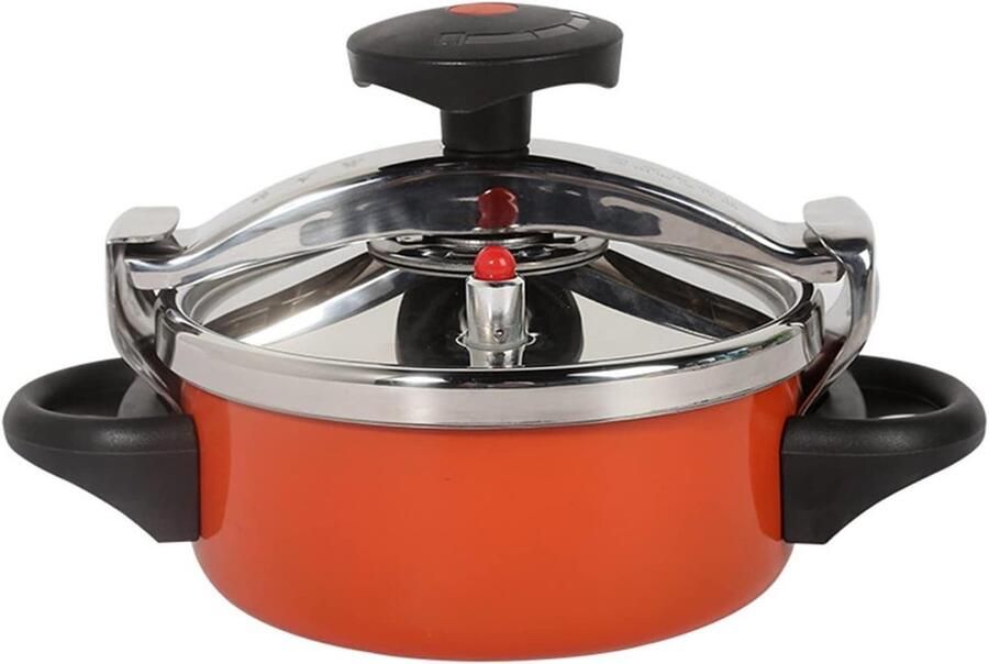 Pressure Cooker 2L Small Pressure Cooker Stainless Steel for Pressure Foodie or Steaming Compatible Induction Hob Gas Home Hob