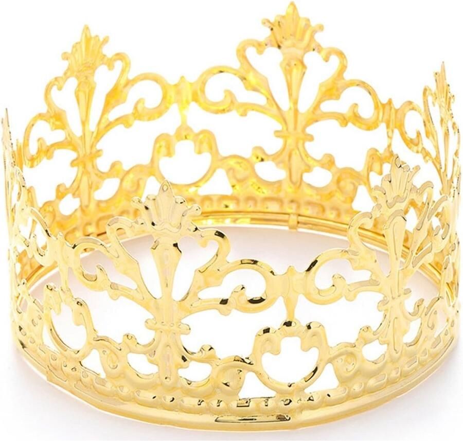 Prinses mini kroon taart Topper decoratie voor baby douche verjaardag bruiloft kerst prinses thema feest decoraties pasgeboren foto prop (Goud)