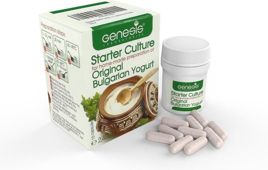Probiotische Yoghurt Startercultuur voor 20 Liter Zelfgemaakte Yoghurt Natuurlijke Lactobacillus Bulgaricus Capsules