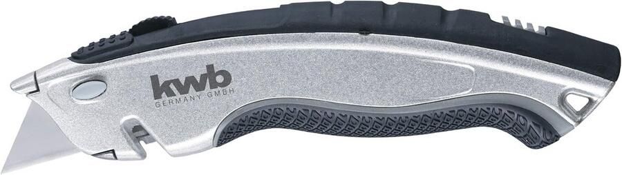 Professioneel mes met snoersnijder 4 trapeziummessen automatische terugtrekking metalen behuizing