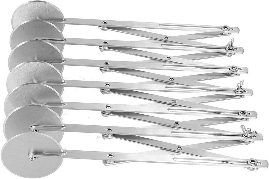 Professioneel Multi-Rollen Deegsnijder Verstelbaar voor Pizza en Gebak