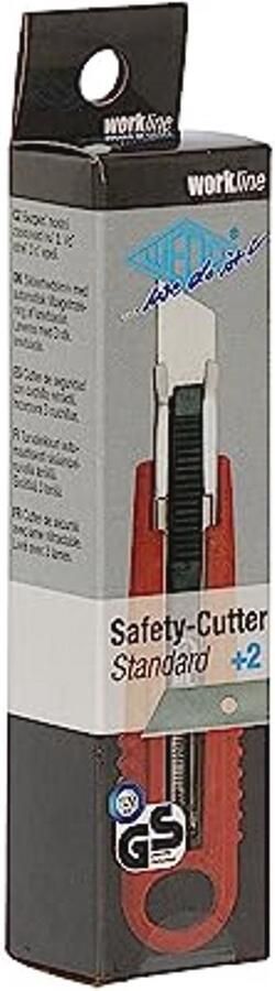 Professioneel Veiligheid Cuttermes met Automatisch Terugtrekken Tapijtmes en Pakketmes 18 mm Lemmet