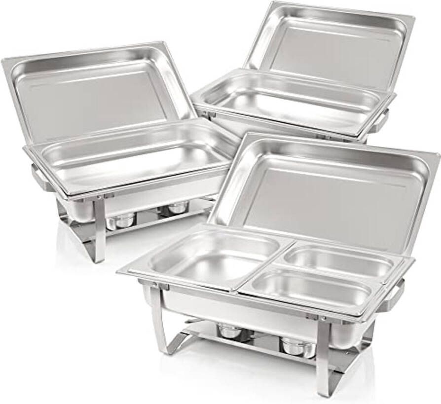 Professionele 21-delige Chafing Dish Set voor Catering en Buffet