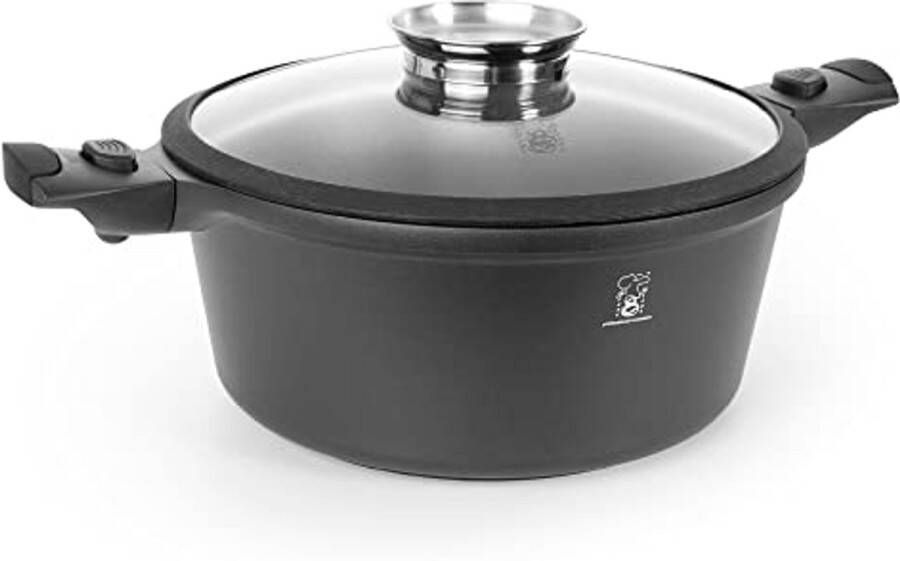 Professionele 28 cm Kookpan met Extreem Anti-Aanbaklaag – Geschikt voor Inductie en Gas