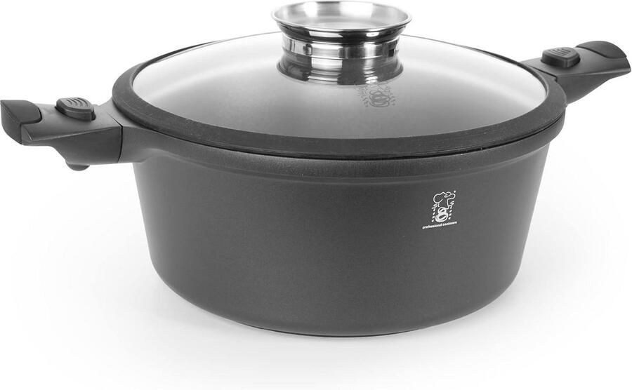 Professionele 28 cm Kookpan met Extreem Anti-Aanbaklaag – Geschikt voor Inductie en Gas
